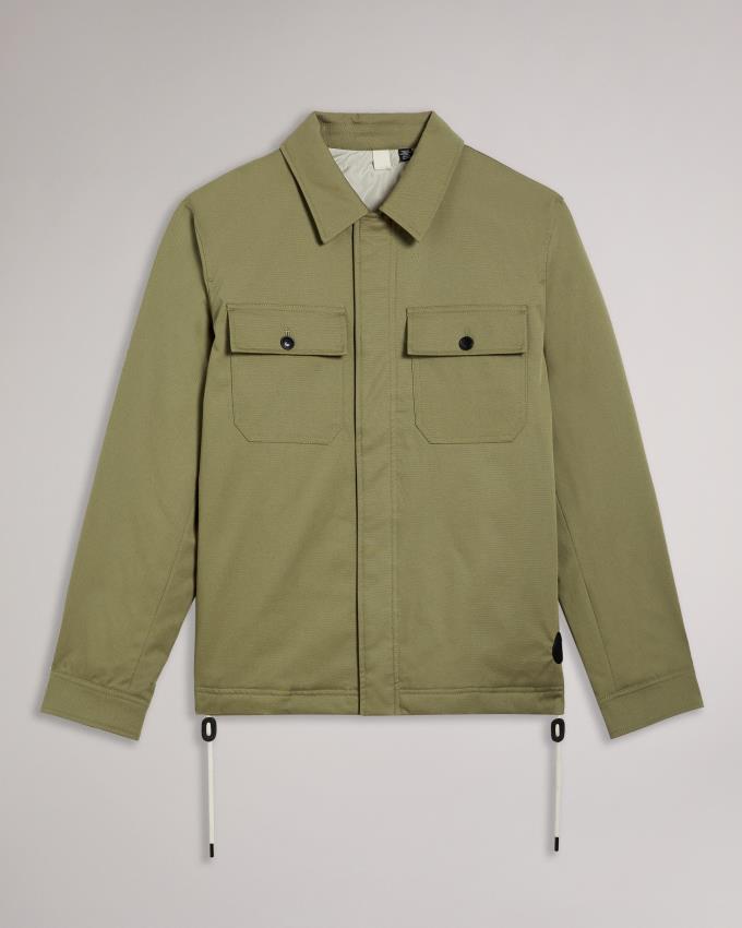 Veste Ted Baker Cavalry Twill Wadded Vert Homme | SNY-79632897